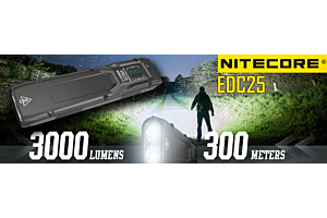 Recensione del Nitecore EDC25: Caratteristiche e Prestazioni Migliorate