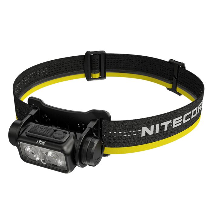 Nitecore - NU43 - Black - Frontale Ricaricabile USB - 1400 lumens e 130 metri - Torcia Led 