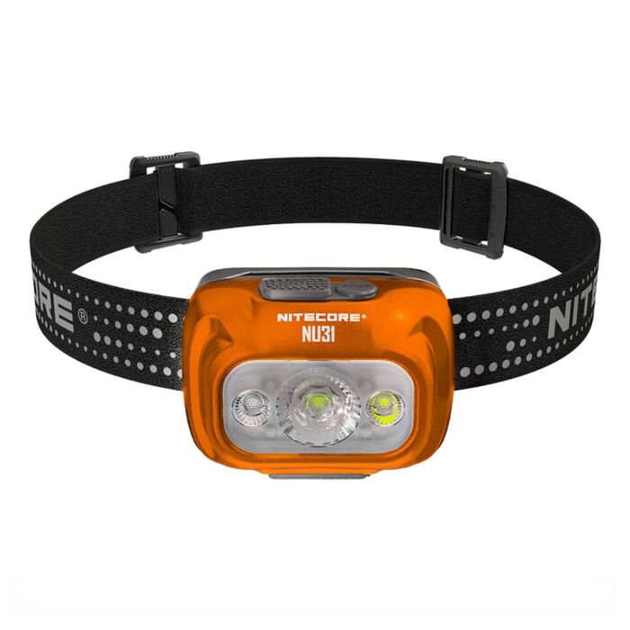 Nitecore - NU31 - Tangelo Orange - Frontale Ricaricabile USB - 550 lumens e 145 metri - Torcia Led 