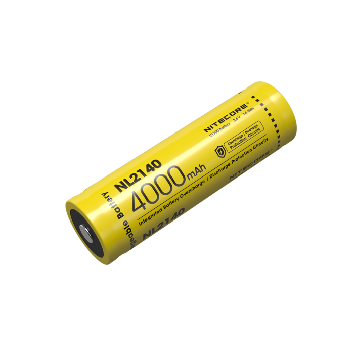 Nitecore - NL2140 - Batteria ricaricabile protetta Li-Ion 21700 3.6V 4000mAh Nitecore - NL2140 - Batteria ricaricabile protetta Li-Ion 21700 3.6V 4000mAh