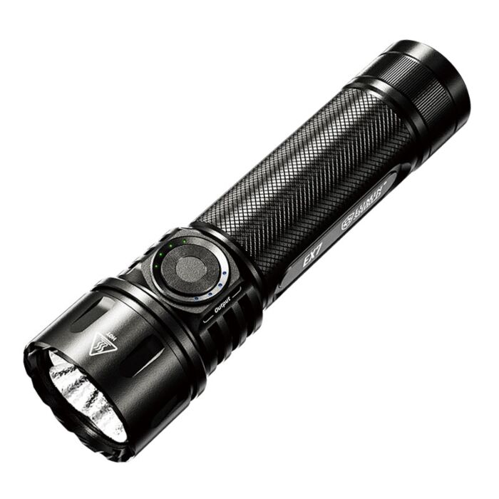 Nitecore - EX7 + Batteria Ricaricabile 20A - 6000 Lumens e 500 metri - Torcia LED Ricaricabile USB-C Nitecore - EX7 + Batteria Ricaricabile 20A - 6000 Lumens e 500 metri - Torcia LED Ricaricabile USB-C