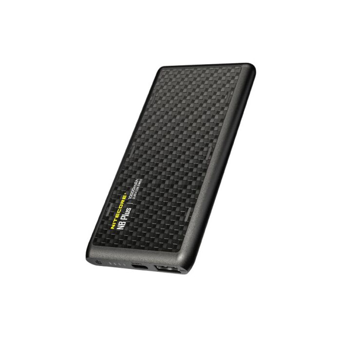 Nitecore - NB PLUS - Power Bank 22.5W da 10000mAh / 38.5Wh in Fibra di Carbonio - powerbank Nitecore - NB PLUS - Power Bank 22.5W da 10000mAh / 38.5Wh in Fibra di Carbonio - powerbank