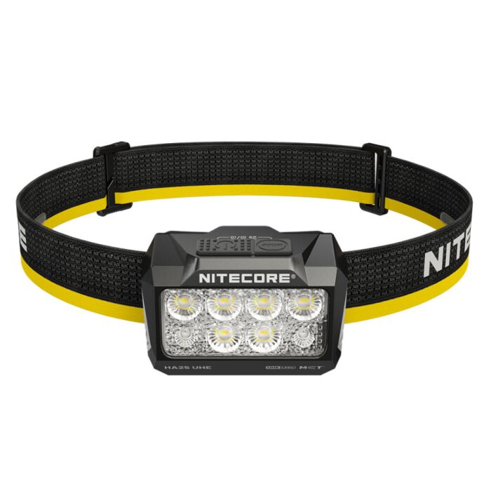 Nitecore - HA25 UHE - Frontale Compatta con Batteria RIcaricabile o 3x AAA - 800 lumens e 120 metri - Torcia a Led Nitecore - HA25 UHE - Frontale Compatta con Batteria RIcaricabile o 3x AAA - 800 lumens e 120 metri - Torcia a Led
