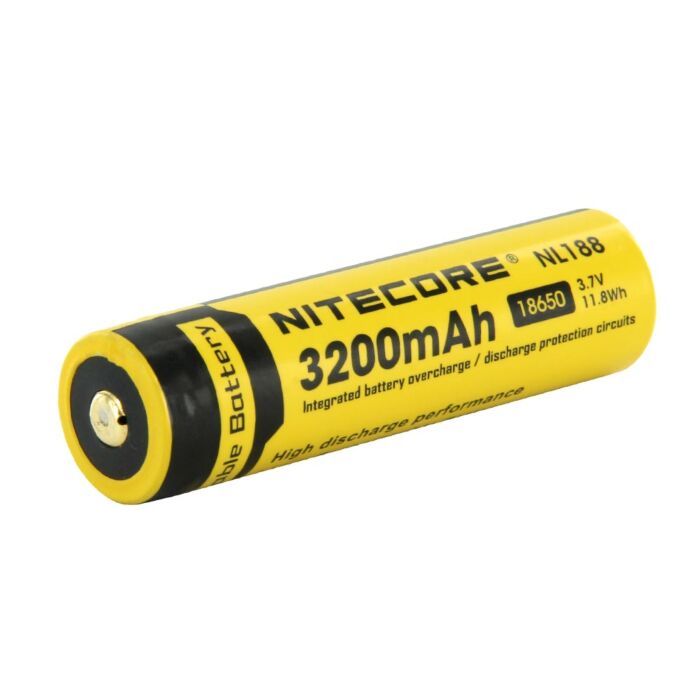 Nitecore - NL1832 - Batteria ricaricabile protetta Li-Ion 18650 3.7V 3200mAh 