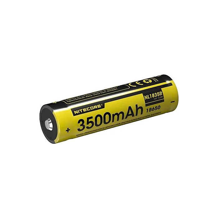 Nitecore - NL1835R Con Plug USB-C - Batteria Ricaricabile Protetta Li-Ion 18650 3.6V 3500mAh Nitecore - NL1835R Con Plug USB-C - Batteria Ricaricabile Protetta Li-Ion 18650 3.6V 3500mAh