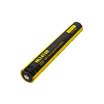 Nitecore - NL1416R - Batteria Ricaricabile Protetta Li-Ion 3.7V 1600mAh con Plug USB-C per MT2A PRO 