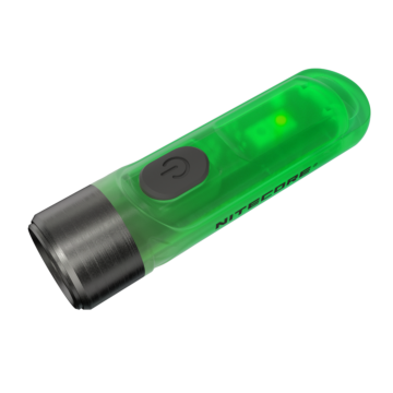 Nitecore - TIKI GITD Green - Portachiavi Ricaricabile USB + UV - 300 lumens e 71 metri - Torcia Led 