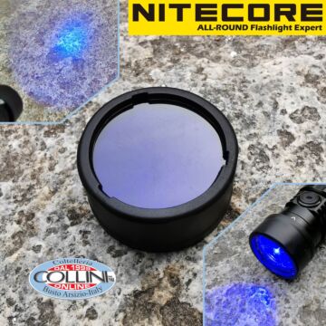 Nitecore - NFB25 - Filtro Blu da 25mm per P10i, P10iX ed MH12PRO - Accessori Torce Led 