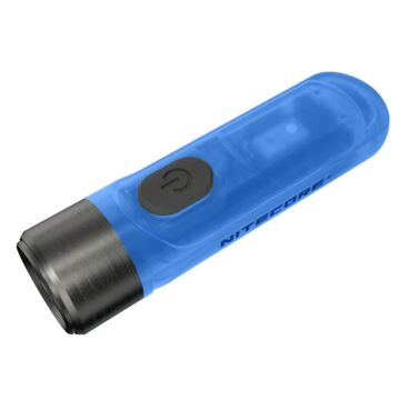 Nitecore - TIKI GITD Blue - Portachiavi Ricaricabile USB + UV - 300 lumens e 71 metri - Torcia Led 