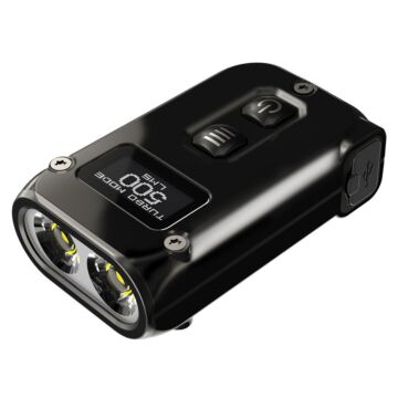 Nitecore - TINI2 SS Stainless Steel - Portachiavi Ricaricabile USB - 500 lumens e 89 metri - Torcia Led 