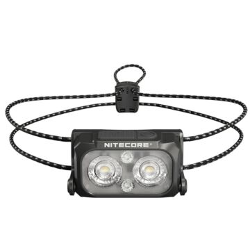 Nitecore - NU25 MCT UL - Frontale Ricaricabile USB Ultraleggera con 3 Temperature di Colore - 400 lumens e 132 metri - Torcia Led 