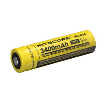 Nitecore - NL1834 - Batteria ricaricabile protetta Li-Ion 18650 3.7V da 3400mAh 