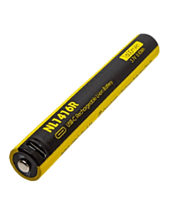 Nitecore - NL1416R - Batteria Ricaricabile Protetta Li-Ion 3.7V 1600mAh con Plug USB-C per MT2A PRO 