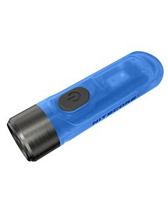 Nitecore - TIKI GITD Blue - Portachiavi Ricaricabile USB + UV - 300 lumens e 71 metri - Torcia Led 
