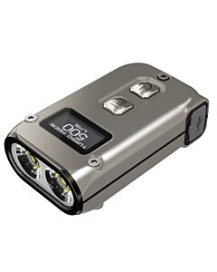 Nitecore - TINI2 Ti Titanium - Portachiavi Ricaricabile USB - 500 lumens e 89 metri - Torcia Led 