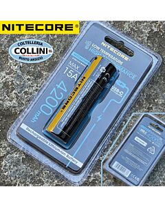 Nitecore - NL2142LTHPR - Batteria ricaricabile protetta USB-C Li-Ion 21700 3.6V 4200mAh 15A per basse temperature e climi rigidi 