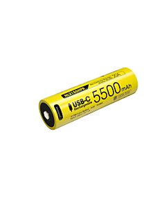 Nitecore - NL2155HPR USB-C - Batteria ricaricabile Li-Ion 21700 3.6V 5500mAh 20A 