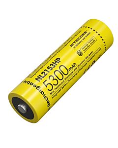 Nitecore - NL2153HP - Batteria Ricaricabile Li-Ion 21700 3.6V 5300mAh 20A per MH12 PRO ed MH25 PRO 
