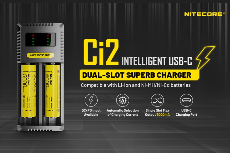 Recensione Caricabatterie NITECORE Ci2