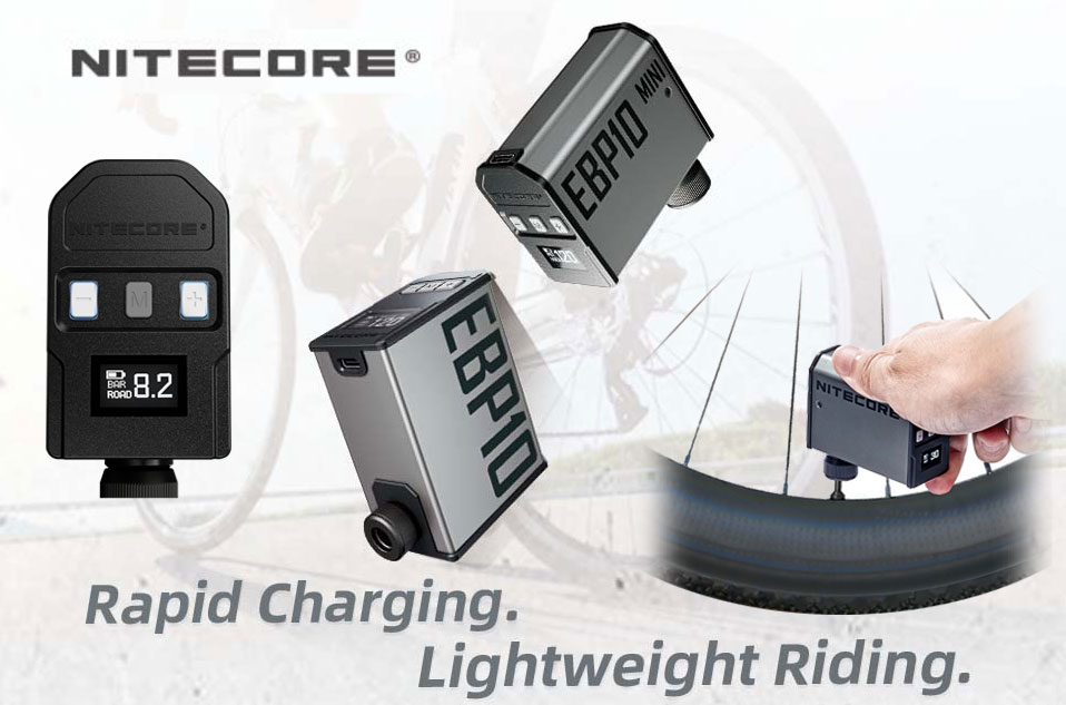 NITECORE EBP10 MINI: La Prima Pompa Elettrica per Biciclette Innovativa e Intelligente