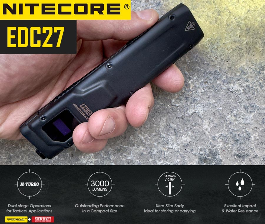 Recensione Nitecore EDC27 - 3000 lumens, 220 metri
