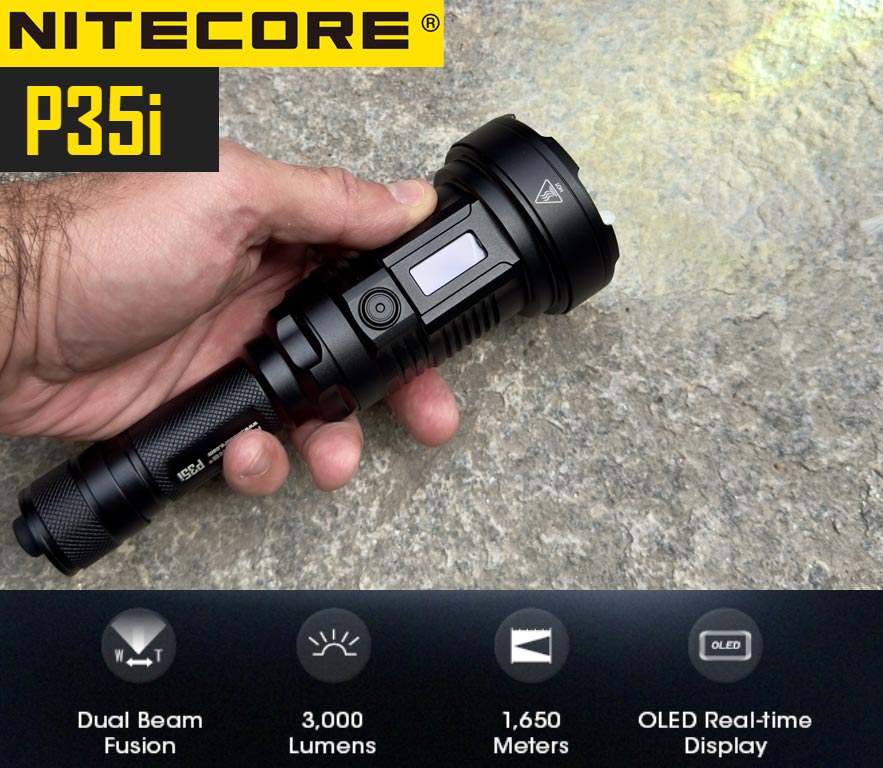 Recensione Nitecore P35i Dual Beam Lep Flashlight - 3000 lumens, 1650 metri