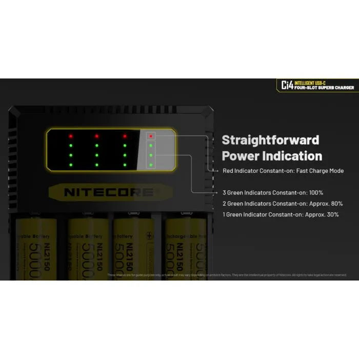 Nitecore SC2 Superb Charger - Caricabatterie Veloce Universale, Fino A 3A - Foto 4