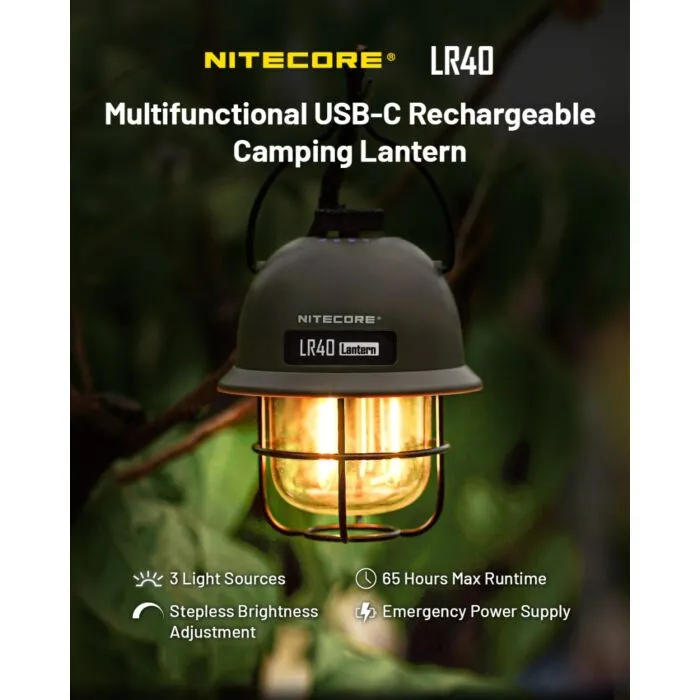 BougeRV WL01 PRO Lanterna Da Campeggio LED – Ricaricabile USB-C, Portatile, Impermeabile, Per Tenda, Pesca, Emergenza, Esterno – Con 1 Anno Di Supporto