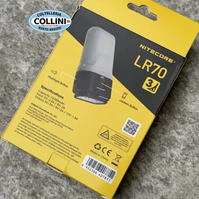 Nitecore LR70 3000 Lumen 3-in-1 Torcia Lanterna Built-in 10000mAh Batteria Ricaricabile Tag Nitecore LR70 3000 Lumen 3-in-1 Torcia Lanterna Built-in 10000mAh Batteria Ricaricabile Tag