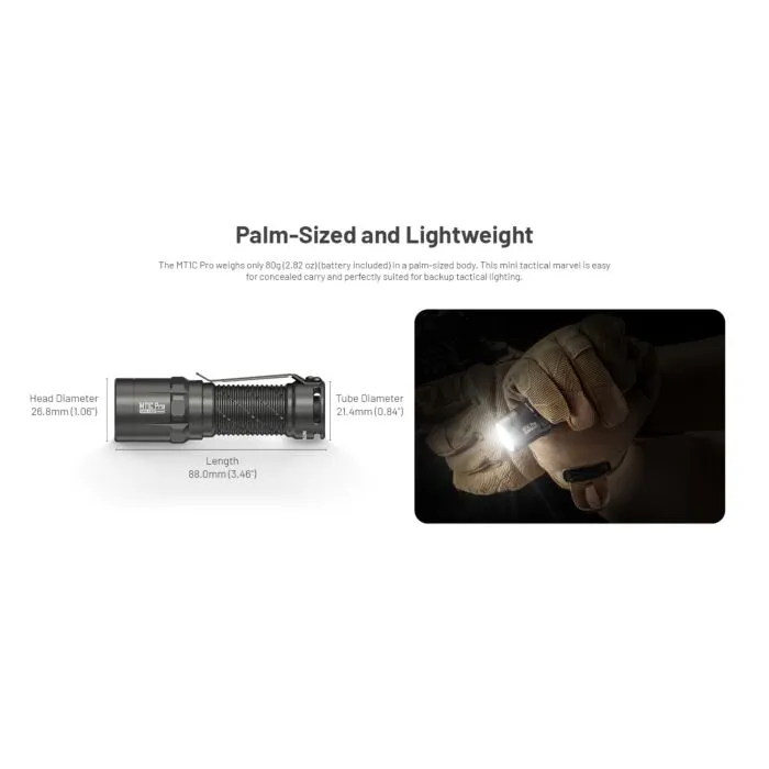 Nitecore MT21C Torcia LED, 1000 Lumen - Esplora Il Lato - Foto 8