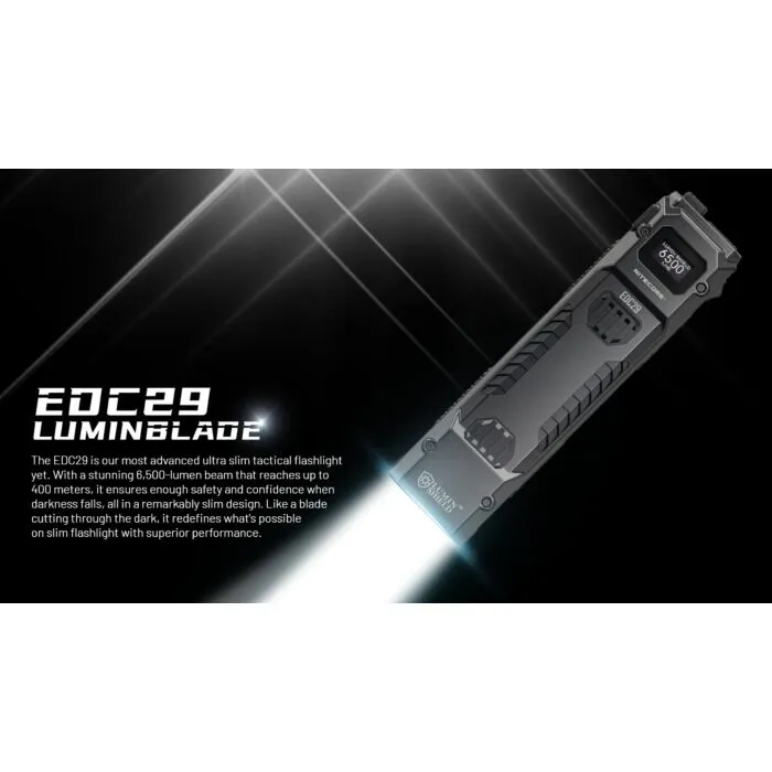 Nitecore - EDC29 - Torcia Ricaricabile USB - 6500 lumens e 400 metri - Torcia Led Nitecore - EDC29 - Torcia Ricaricabile USB - 6500 lumens e 400 metri - Torcia Led