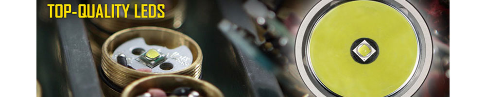 La qualità dei LED utilizzati nelle torce Nitecore