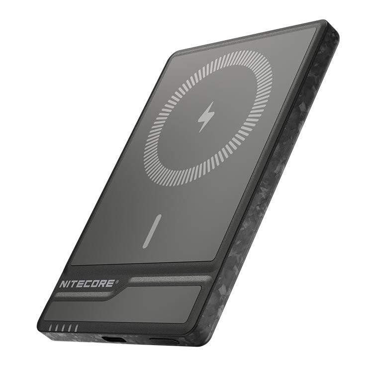 Nitecore - NW5000 Power Bank - Magnetic Wireless - Fibra Di Carbonio -  powerbank