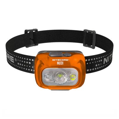 Nitecore - NU31 - Tangelo Orange - Frontale Ricaricabile USB - 550 lumens e 145 metri - Torcia Led