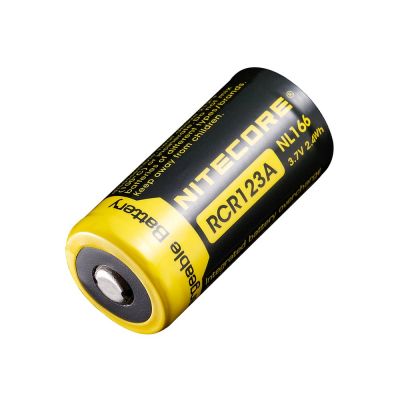 Nitecore - NL166 - Batteria ricaricabile al Litio 16340 / RCR123A 3.7V 650mAh Li-Ion