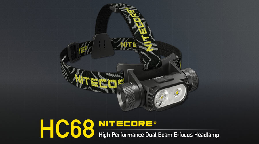 Nitecore - HC68 - Frontale Dual Beam Ricaricabile USB - 2000 Lumens E 202 Metri - Torcia Led